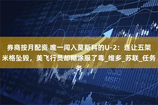 券商按月配资 唯一闯入莫斯科的U-2：连让五架米格坠毁，美飞行员却糊涂服了毒_维多_苏联_任务